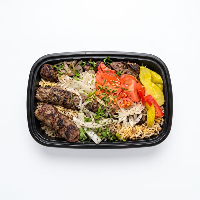 Kafta Kabob Platter.